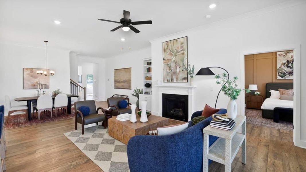 Furnished interior in a model home at Williams Ridge in Woodruff (Image 13).