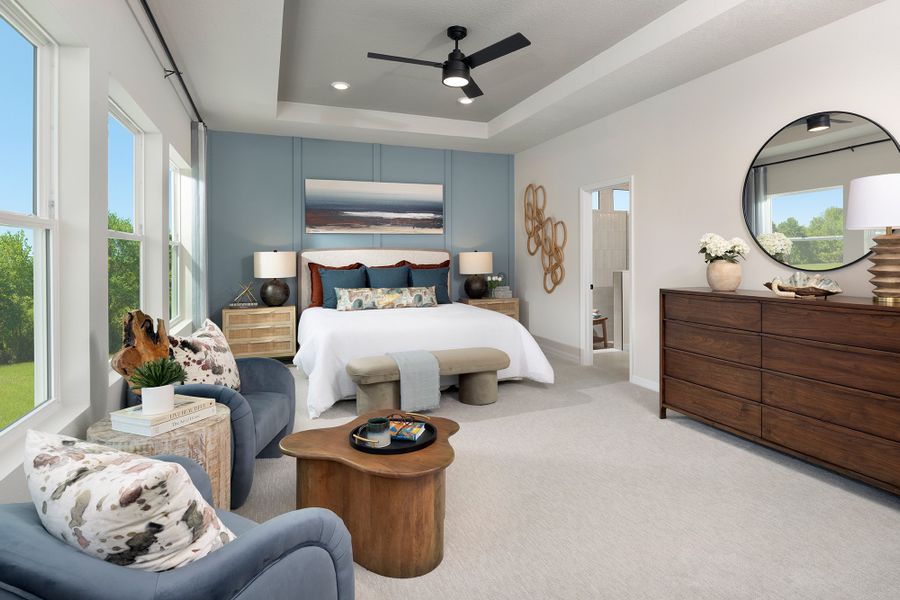 Furnished interior in a model home at Southwind – Executive Series in Plant City (Image 9).