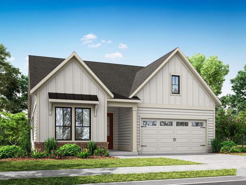 Front exterior of a home in the The Pines Collection at Serenity community, located in Fuquay Varina, NC (Image 10).