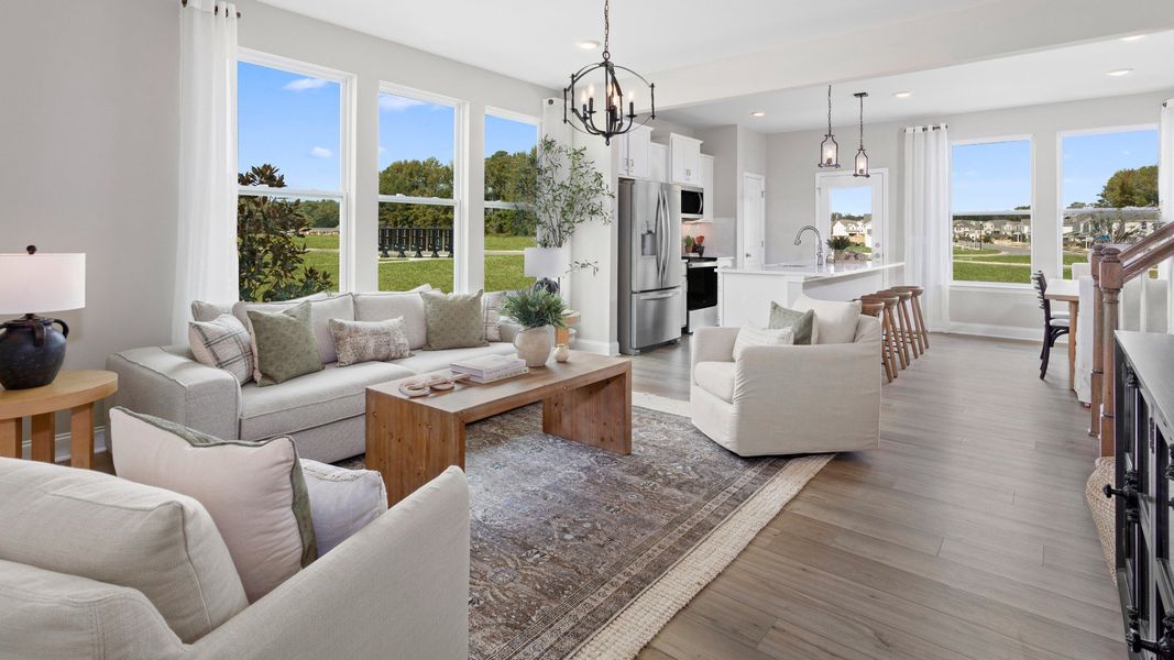 The Lawson living room