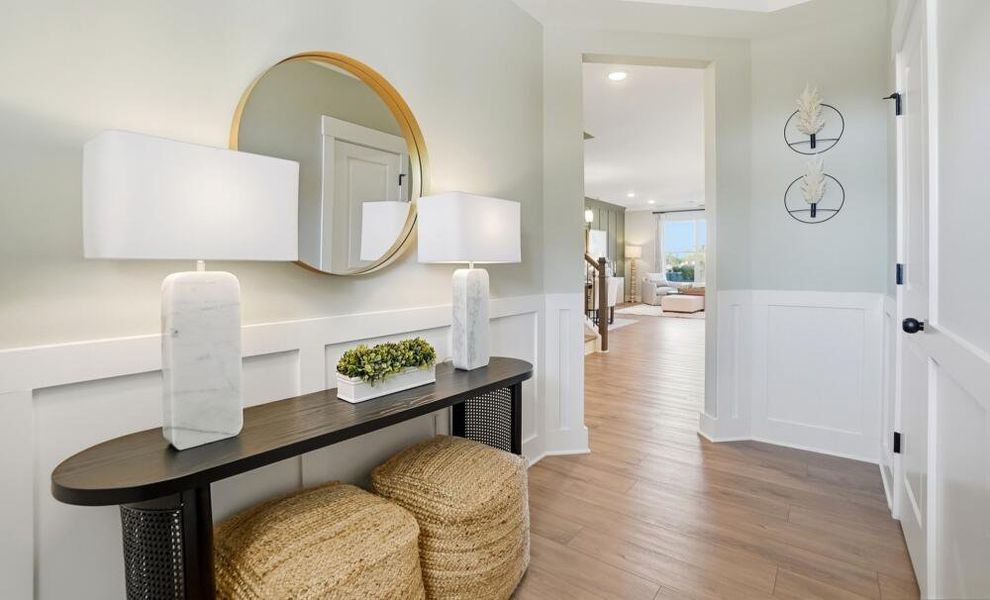 Furnished interior in a model home at Blythe Mill Townhomes in Waxhaw (Image 37). Furnished interior in a model home at Blythe Mill Townhomes in Waxhaw (Image 37).