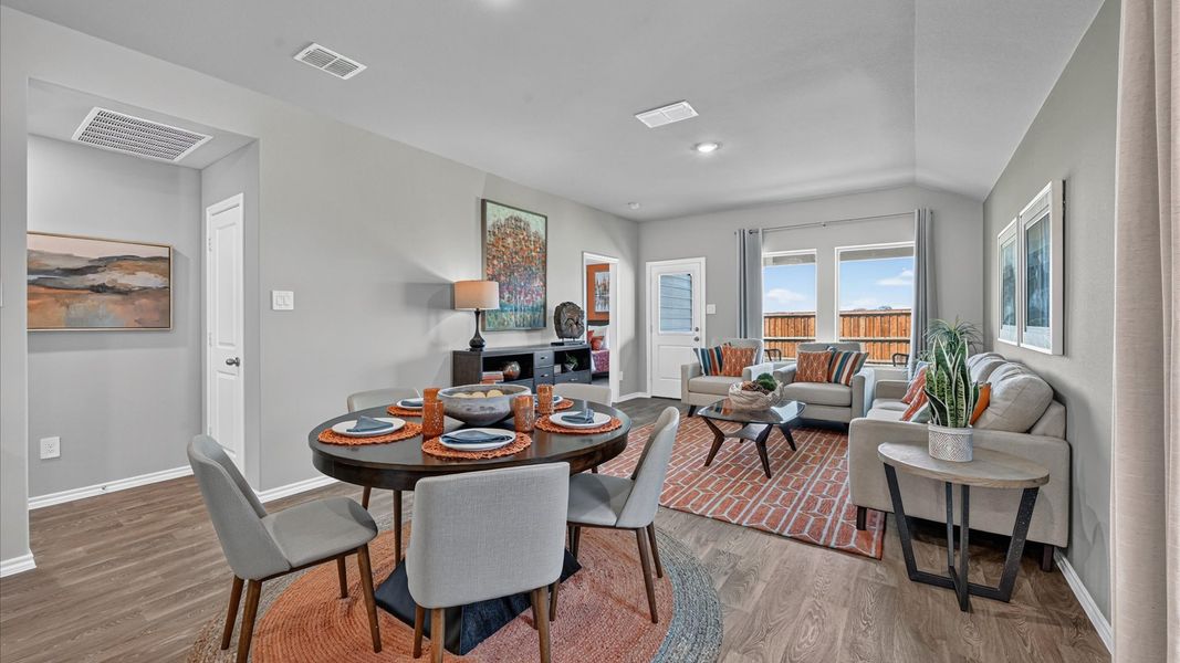 Furnished interior in a model home at The Hills at Reunion in Newark (Image 38).