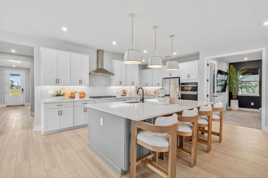 Furnished interior in a model home at Pasadena Ridge MPC in Zephyrhills (Image 5).