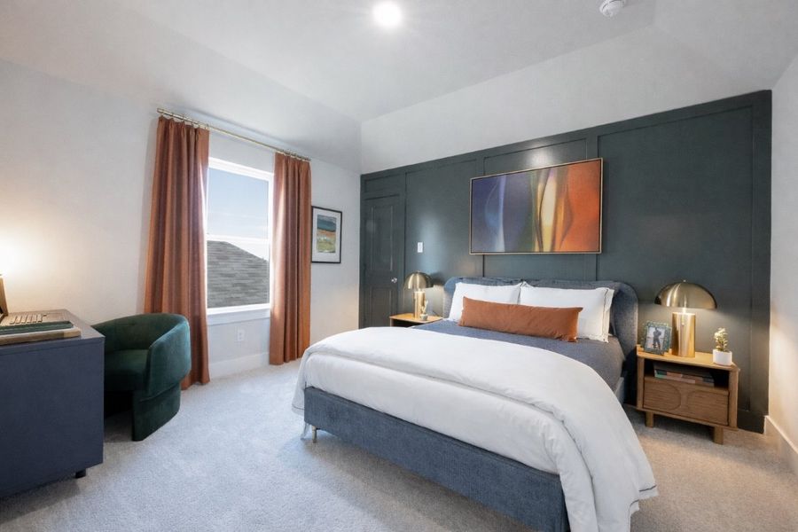 Furnished interior in a model home at The Meadows in Denton (Image 38).