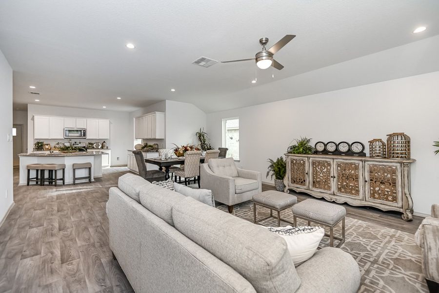 Furnished interior in a model home at Springwood in Beaumont (Image 5).