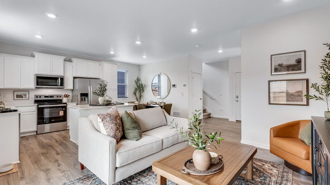 Furnished interior in a model home at The Ridge at Lorson Ranch in Colorado Springs (Image 9).