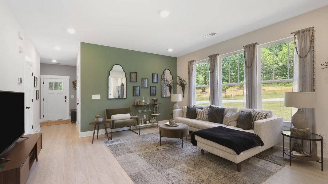 Furnished interior in a model home at El Dorado in Spartanburg (Image 5).