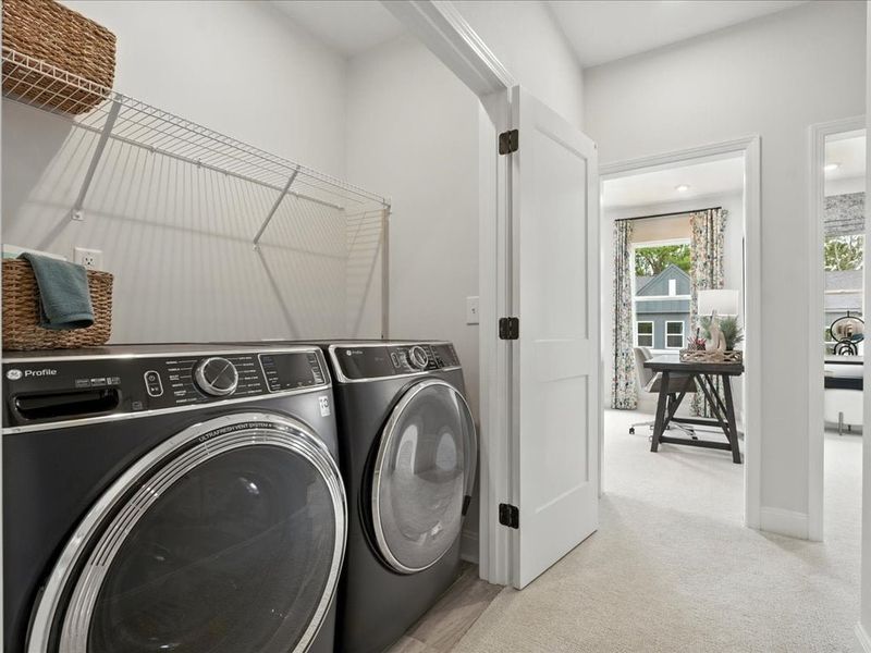 Furnished interior in a model home at Archer Row in Charlotte (Image 23).