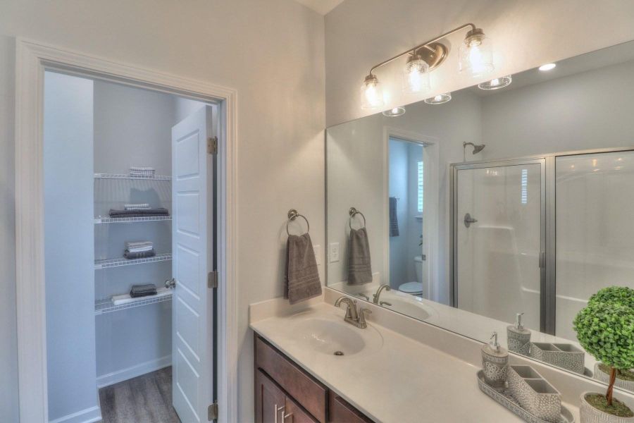 Furnished interior in a model home at Collin's Place in Decherd (Image 24).