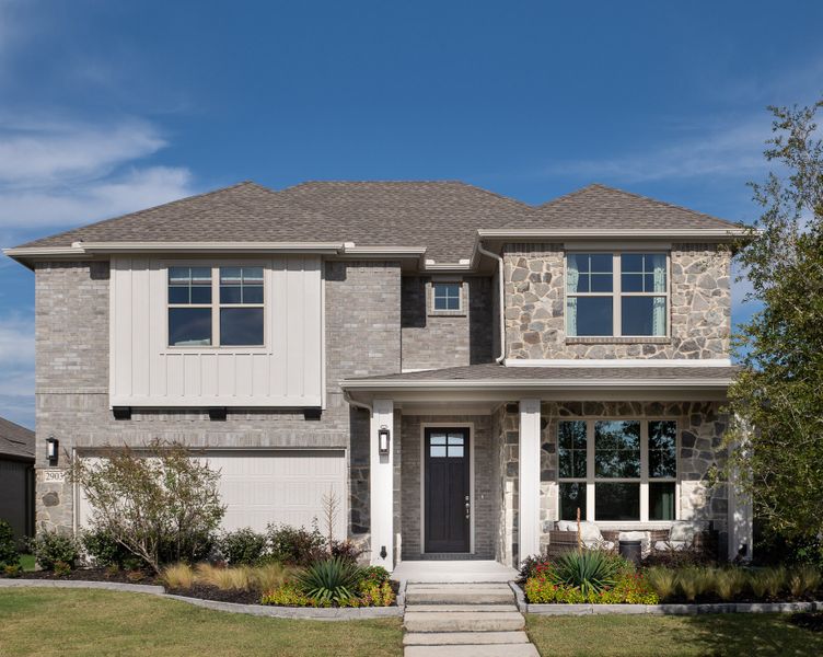 Front exterior of a home in the View at the Reserve 50s community, located in Mansfield, TX (Image 10).