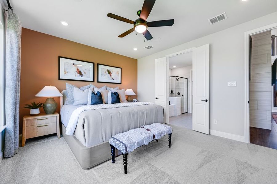 Furnished interior in a model home at Cross Creek Meadows 55s in Celina (Image 45).