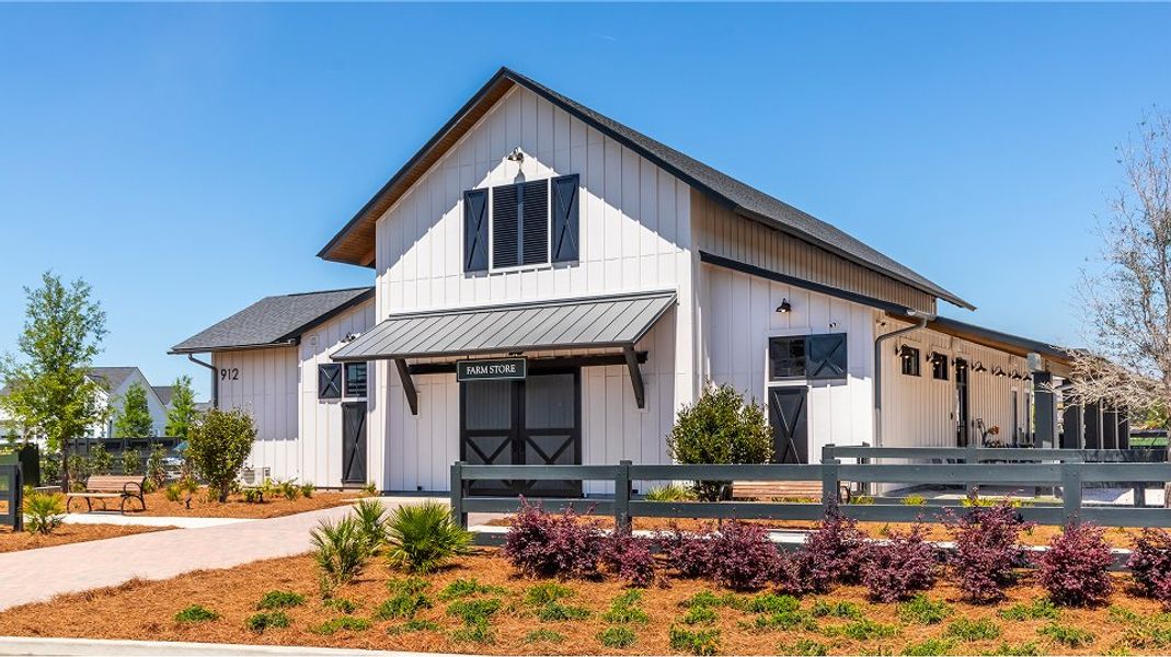 Carnes Crossroads Amenity Community Garden Farmstore Exterior Dev