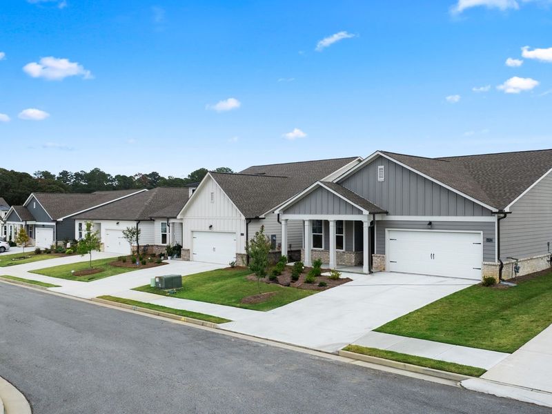 Front exterior of a home in the Kelly Preserve community, located in Loganville, GA (Image 3).
