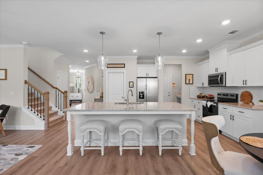 Furnished interior in a model home at Forrest Bluff in North Augusta (Image 10).
