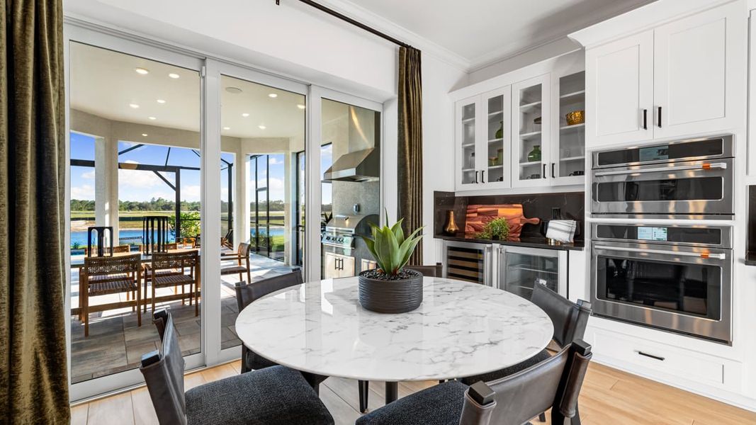 Furnished interior in a model home at Esplanade at Wellen Park in Englewood (Image 8).