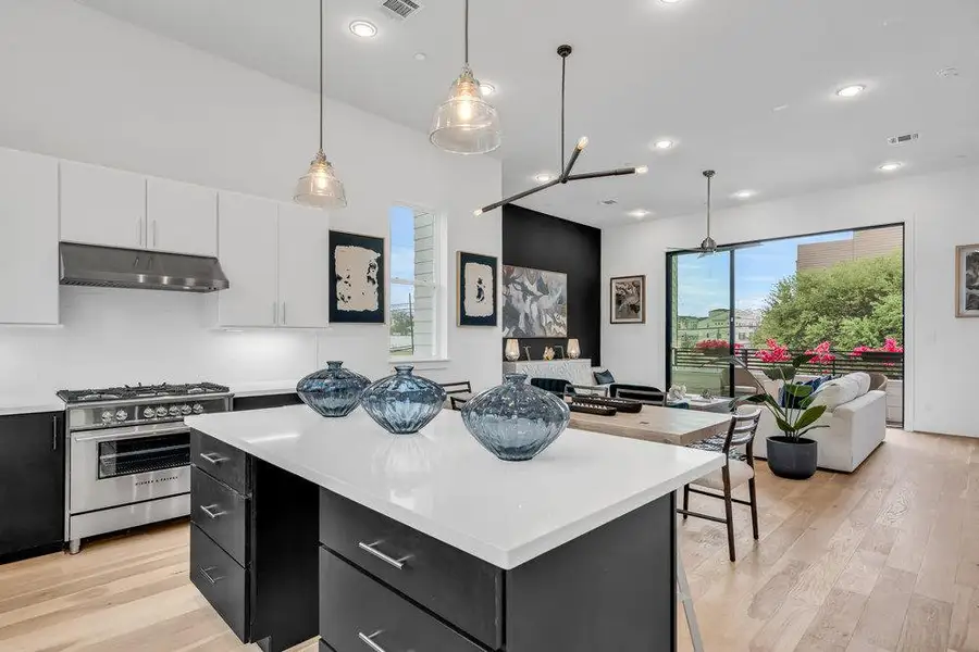 Furnished interior in a model home at Commerce Row in Houston (Image 5).
