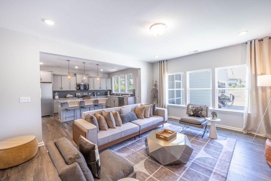 Furnished interior in a model home at Colvin Park in Rock Hill (Image 7).