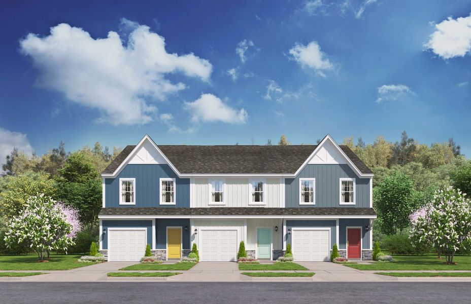 Beautiful streetscape featuring all new exterior color packages Beautiful streetscape featuring all new exterior color packages