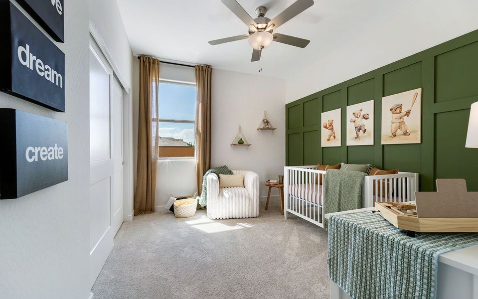 Furnished interior in a model home at Rancho Santa Rosa in Maricopa (Image 29).