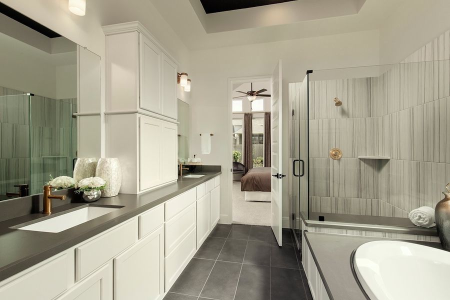 Furnished interior in a model home at Candela 70'  in Richmond (Image 12).