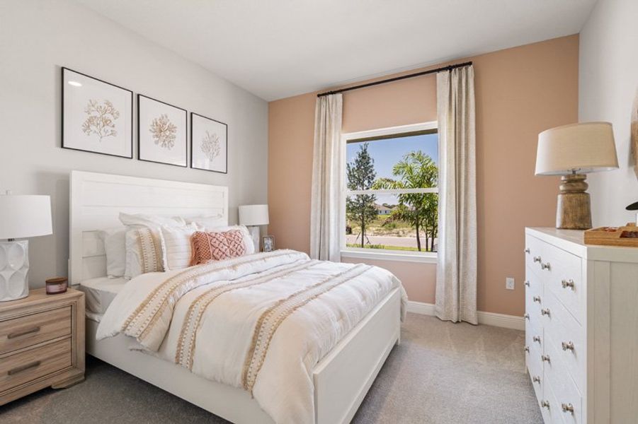 Furnished interior in a model home at Spirit Of Sebastian in Sebastian (Image 43).