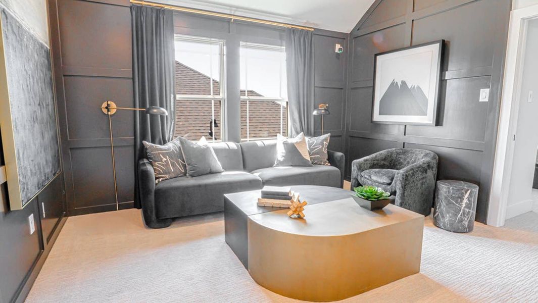 Furnished interior in a model home at Brookfield in Melissa (Image 18).