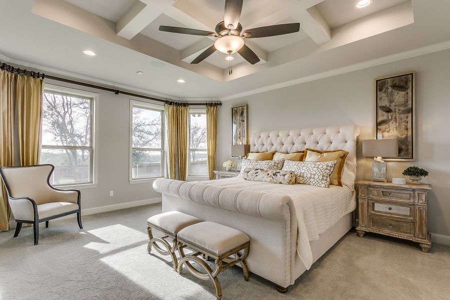 Furnished interior in a model home at Stoneridge in Lorena (Image 2). Furnished interior in a model home at Stoneridge in Lorena (Image 2).