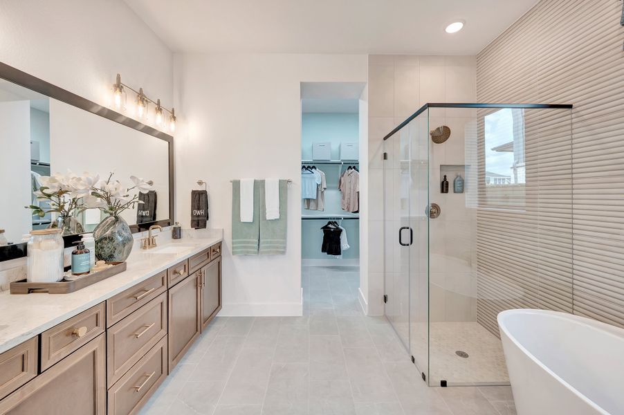 Furnished interior in a model home at Jubilee - Grove Row Collection in Hockley (Image 24).