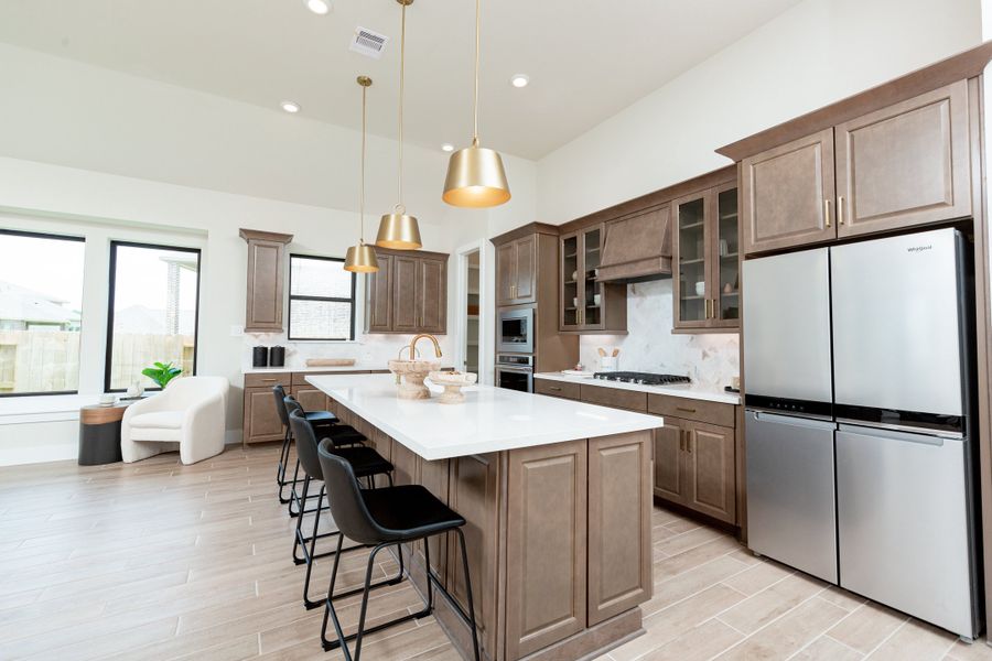 Furnished interior in a model home at Amira in Tomball (Image 5).