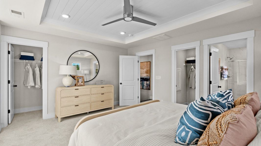Furnished interior in a model home at Park Circle Single Family Homes in North Charleston (Image 13).