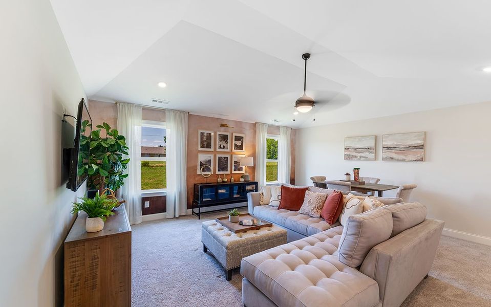 Furnished interior in a model home at The Retreat at Norman Farm in Hendersonville (Image 32).