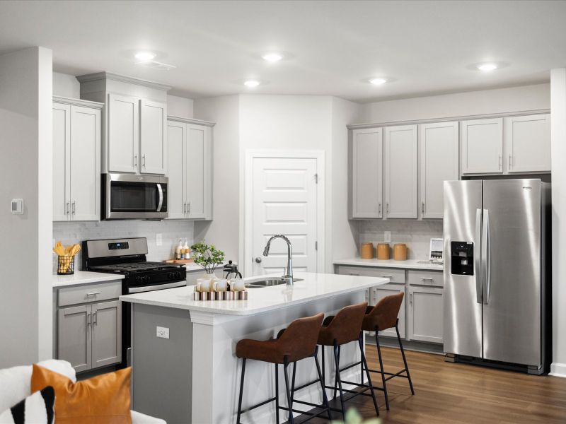 Furnished interior in a model home at Maxwell Commons in Easley (Image 5).