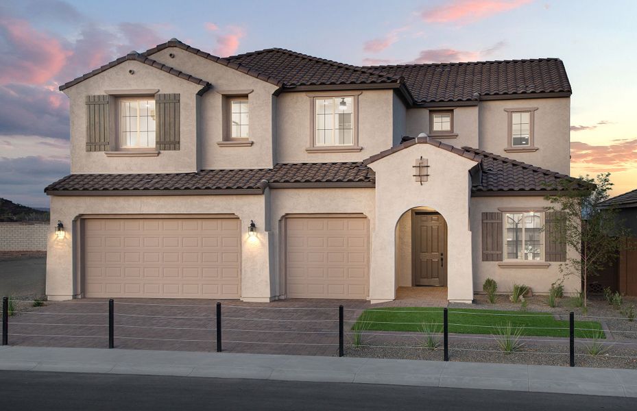 Front exterior of a home in the Visara community, located in Surprise, AZ (Image 3). Front exterior of a home in the Visara community, located in Surprise, AZ (Image 3).