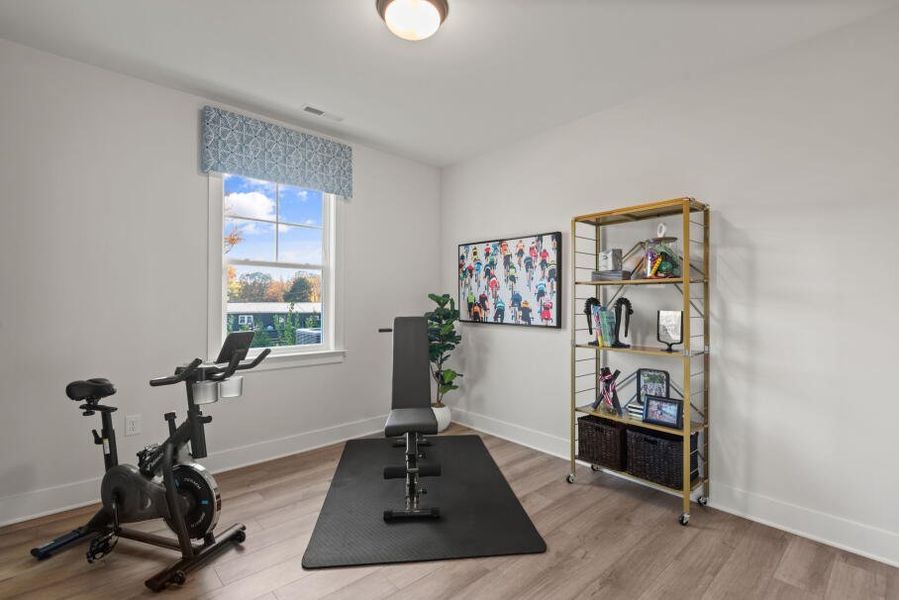 Furnished interior in a model home at Fiddler's Ridge in Advance (Image 20).