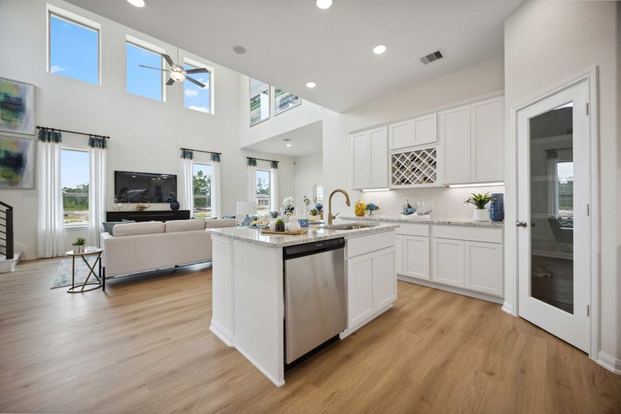 Furnished interior in a model home at Roman Forest in New Caney (Image 5).
