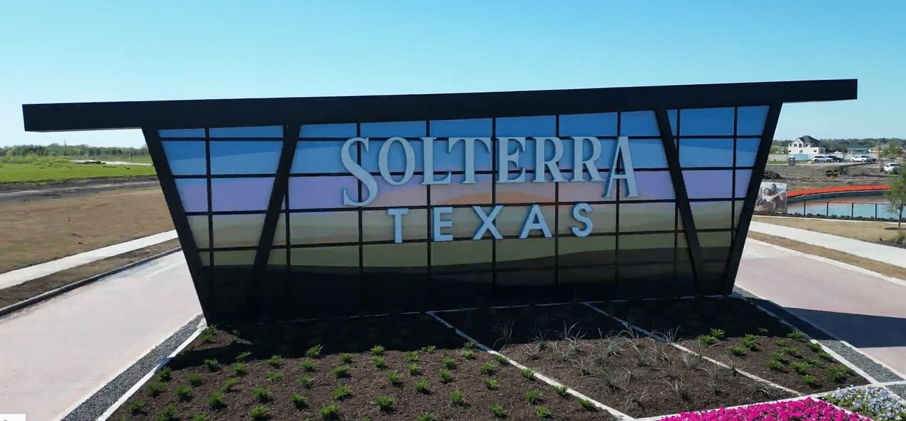 Entrance to the Solterra Texas community in Mesquite, TX, featuring signage and landscaping (Image 2).