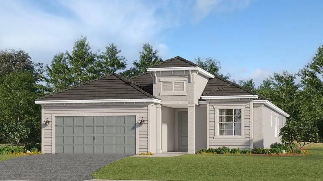 Front exterior of a home in the Stillwater at Lakewood Ranch: Executive Homes community, located in Lakewood Ranch, FL (Image 2). Front exterior of a home in the Stillwater at Lakewood Ranch: Executive Homes community, located in Lakewood Ranch, FL (Image 2).