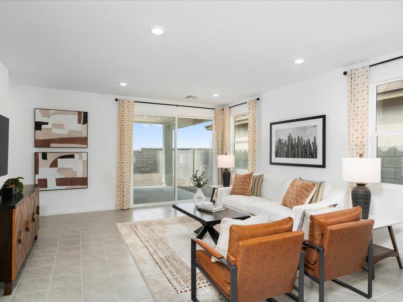 Living Area in the Leslie Floorplan at Rancho Mirage