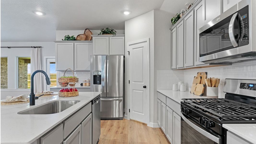 Furnished interior in a model home at The Lakes Northwest in Robstown (Image 8). Furnished interior in a model home at The Lakes Northwest in Robstown (Image 8).