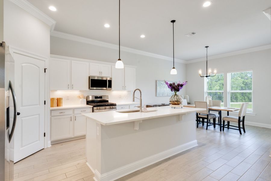 Furnished interior in a model home at Houston Place in Crestview (Image 4).