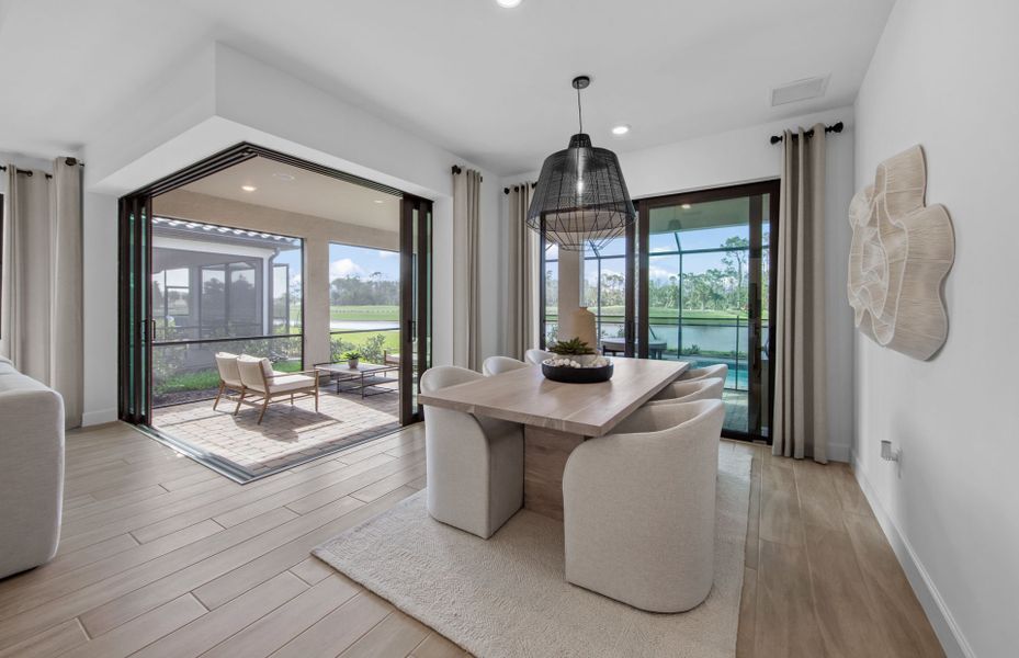 Indoor/outdoor living at one of the top over-55 communities in the Sarasota area