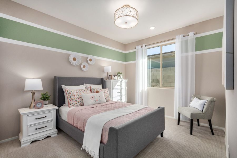 Furnished interior in a model home at Agave Springs at Teravalis in Buckeye (Image 40).