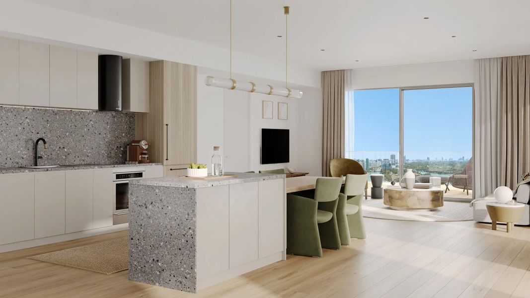 Furnished interior in a model home at Palma Miami Beach in Miami Beach (Image 8).