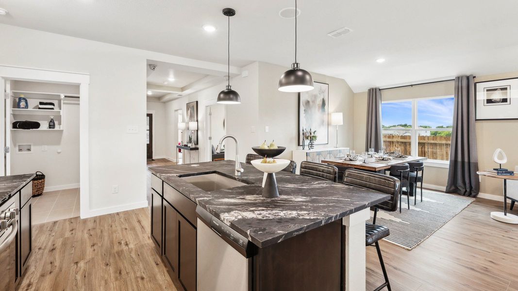 Furnished interior in a model home at Morningside in Josephine (Image 19).