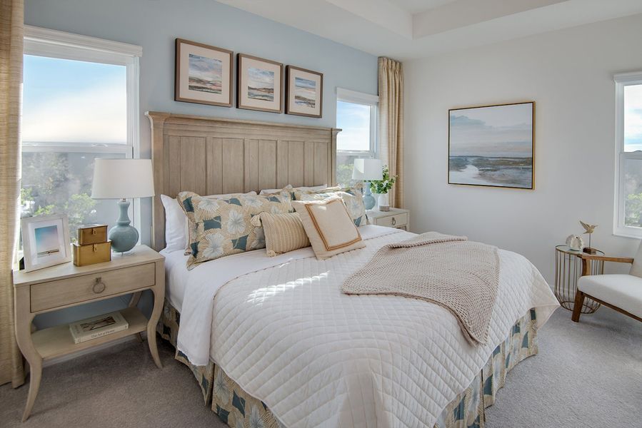 Furnished interior in a model home at Liberty Station Townhomes in Orange City (Image 3). Furnished interior in a model home at Liberty Station Townhomes in Orange City (Image 3).