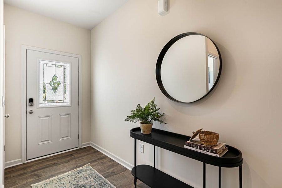 Furnished interior in a model home at Southbury in Carthage (Image 22).