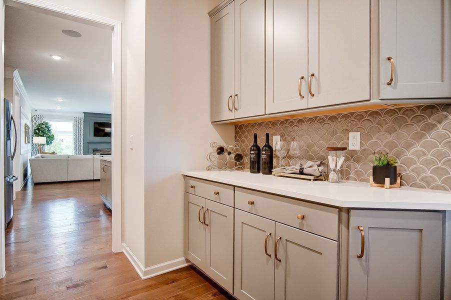 Furnished interior in a model home at Academy Park in Beaufort (Image 7). Furnished interior in a model home at Academy Park in Beaufort (Image 7).