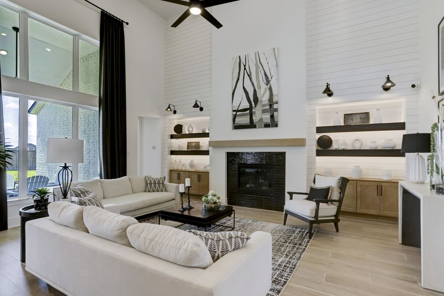 Furnished interior in a model home at Sunterra (Katy ISD) in Katy (Image 5).