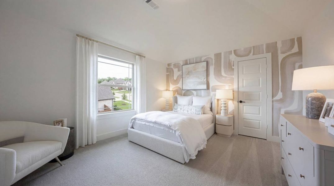 Furnished interior in a model home at Birdsong - Harwood in Mansfield (Image 12).