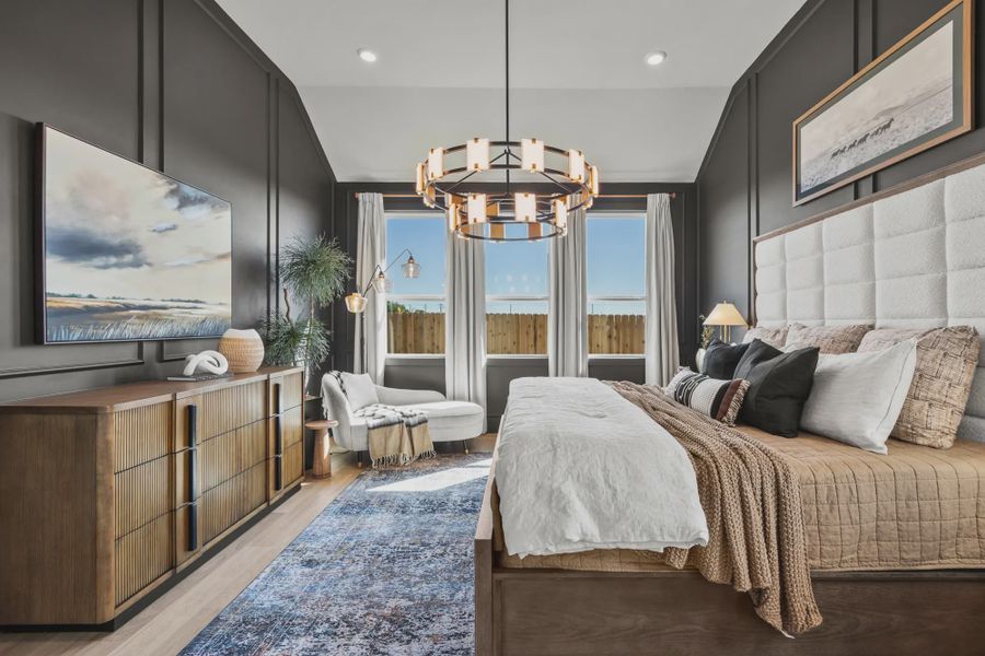 Furnished interior in a model home at Confluence in Marion (Image 18).